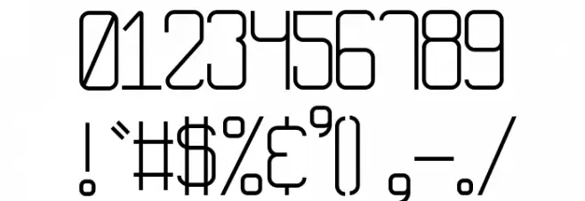 CC Robo Font OTHER CHARS