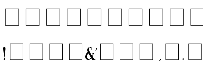 CD Esoteric Plain Font OTHER CHARS
