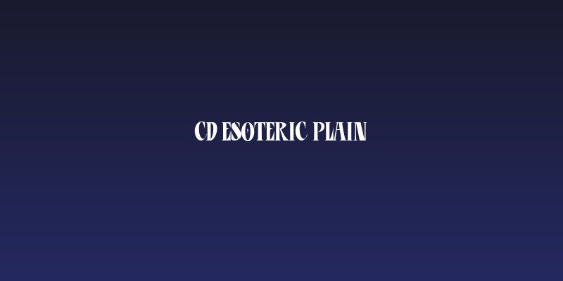 CD Esoteric Plain Social Header