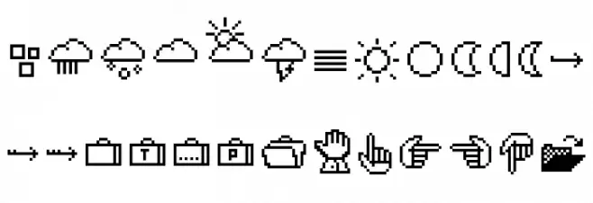 CD-Icons خط أحرف كبيرة