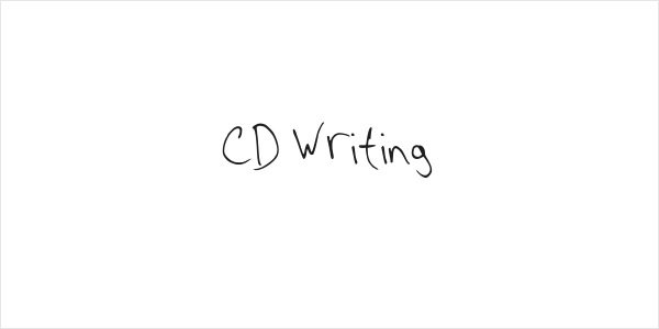 CD Writing Logo