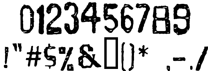 CDP Font OTHER CHARS
