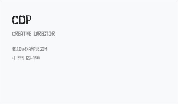 CDP Business Card