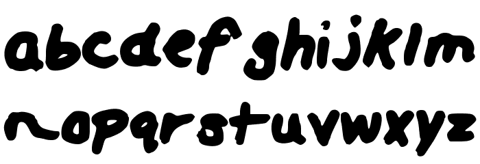 CD Font LOWERCASE