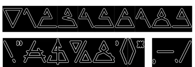 CECILE-Hollow-Inverse Font OTHER CHARS