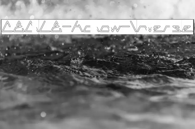 CECILE-Hollow-Inverse Font examples