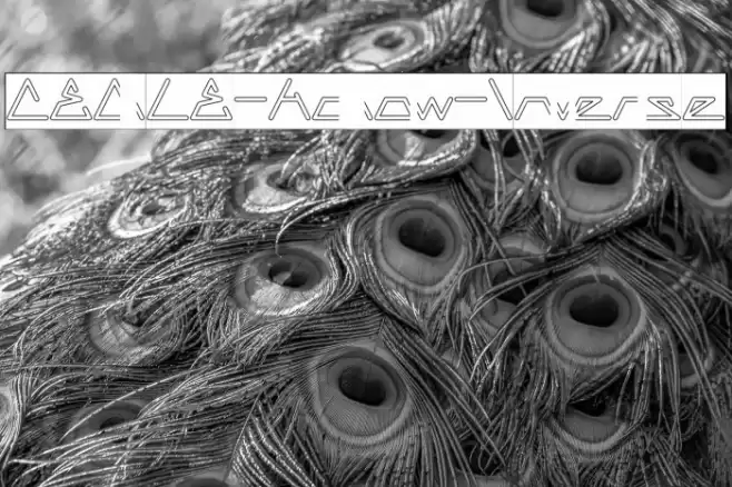 CECILE-Hollow-Inverse Font examples