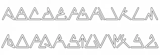 CECILE-Hollow Schriftart Groß