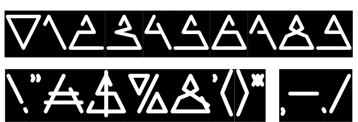 CECILE-Inverse Font OTHER CHARS