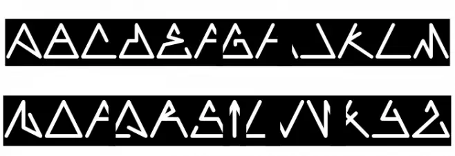 CECILE-Inverse Schriftart Groß