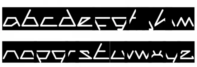 CECILE-Inverse Caratteri MINUSCOLO