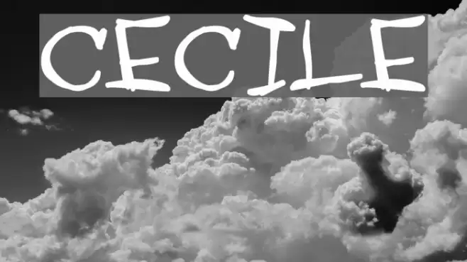 CECILE Font examples