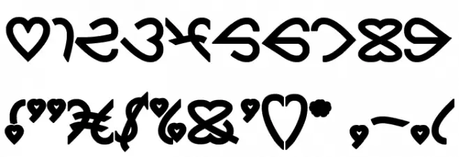 CELESTE Bold Font OTHER CHARS