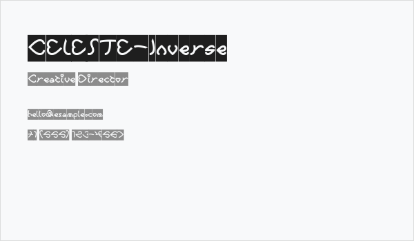 CELESTE-Inverse Business Card