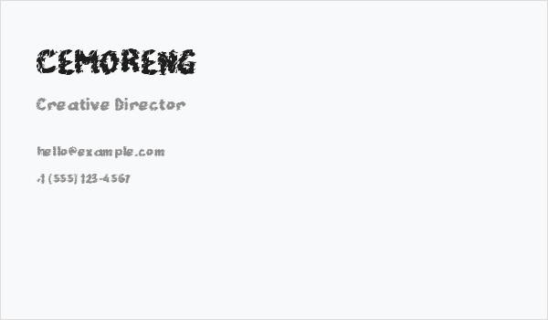 CEMORENG Business Card