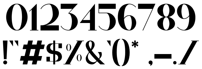 CENORA-Regular Font OTHER CHARS