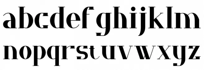 CENORA-Regular 字体 小写