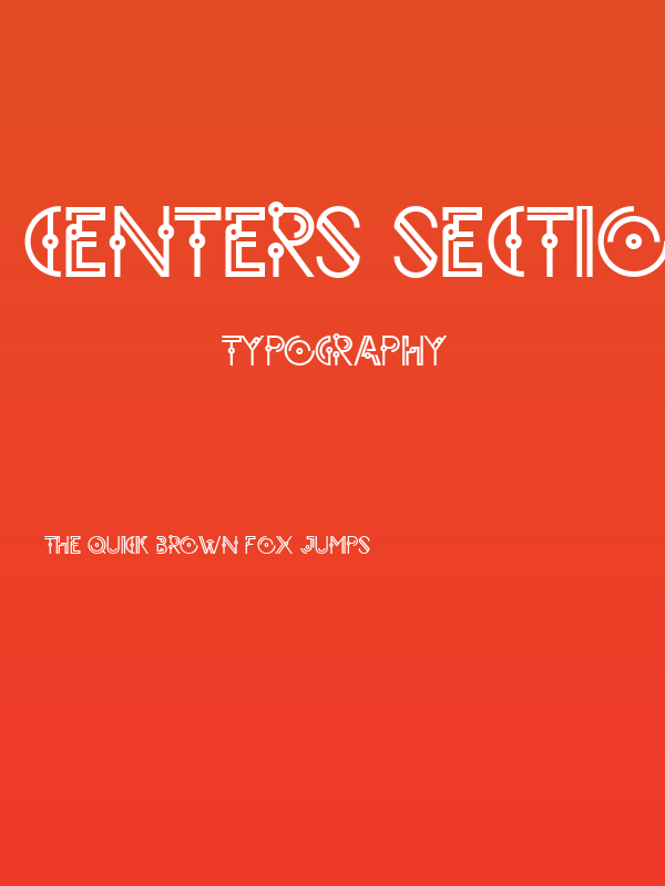 CENTERS SECTION DEMO Regular Poster