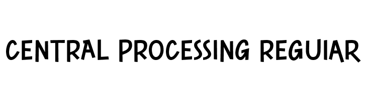 CENTRAL PROCESSING Regular  Descarca Fonturi Gratis