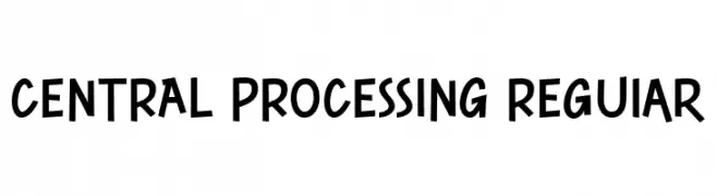 CENTRAL PROCESSING Regular  フリーフォントのダウンロード