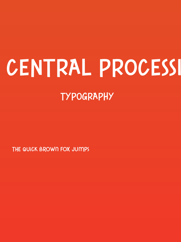 CENTRAL PROCESSING Regular Poster