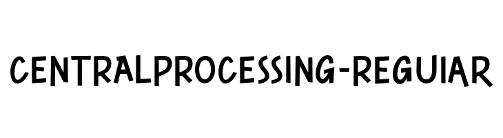 CENTRALPROCESSING-Regular  les polices de caractères gratuit tlcharger