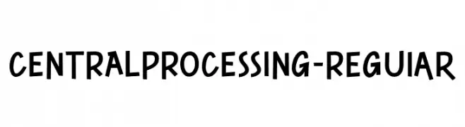 CENTRALPROCESSING-Regular  Fuentes Gratis Descargar