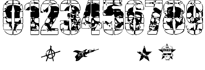 CERCA OF SKULLS Font OTHER CHARS