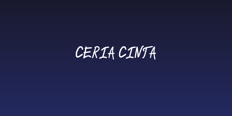 CERIA CINTA Social Header