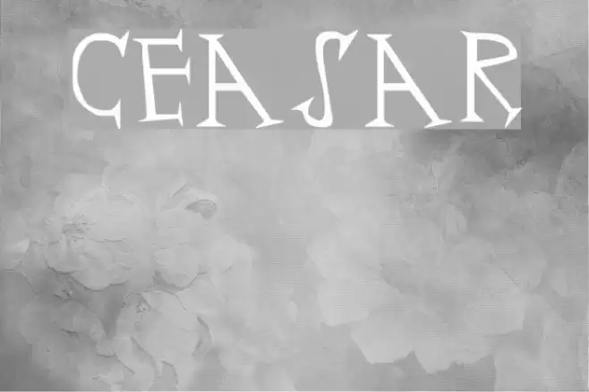 Ceasar Font examples