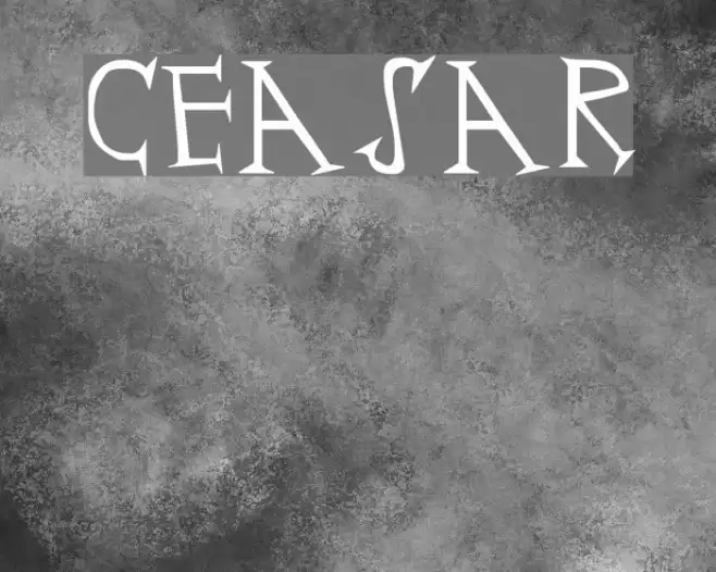 Ceasar Font examples