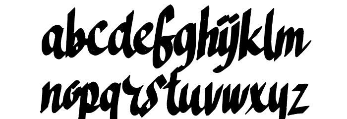 Cebigej Font LOWERCASE