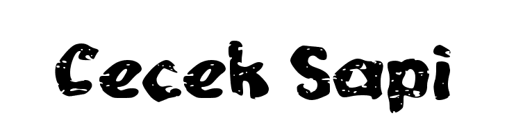 Cecek Sapi  font caratteri gratis