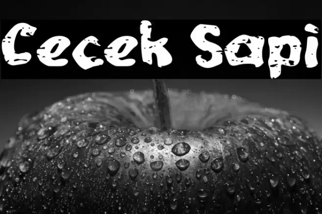 Cecek Sapi Font examples