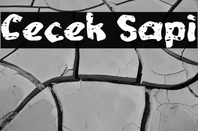 Cecek Sapi Font examples