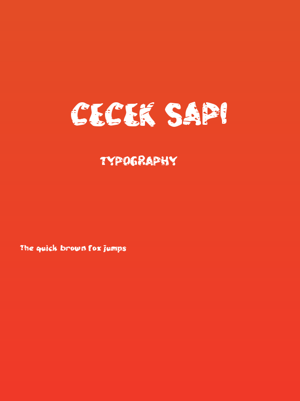 Cecek Sapi Poster