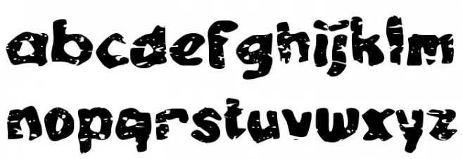 Cecek Sapi Schriftart Kleinbuchstaben
