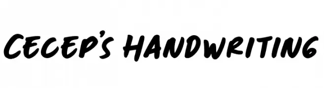 Cecep's Handwriting  baixar fontes gratis