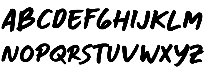 Cecep's Handwriting Font UPPERCASE