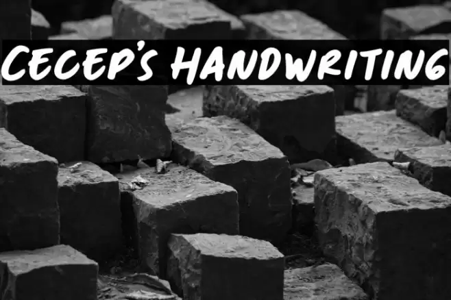 Cecep's Handwriting Font examples