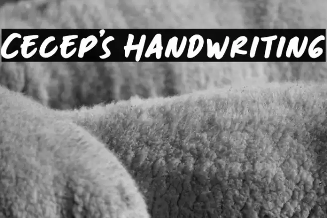 Cecep's Handwriting Font examples