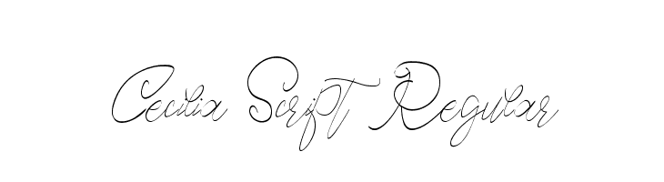 Cecilia Script Regular Font