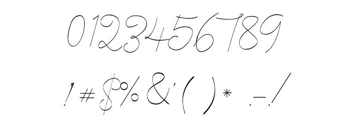 Cecilia Script Regular Font OTHER CHARS