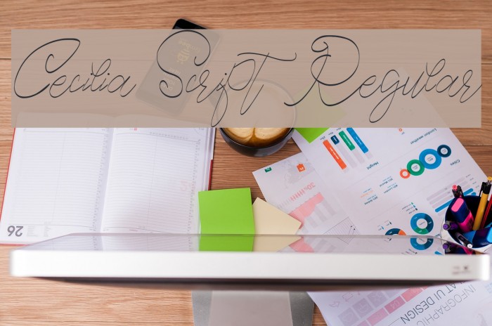 Cecilia Script Regular Font examples