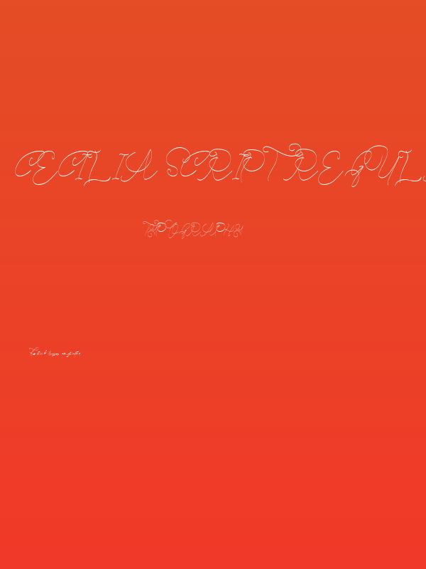 Cecilia Script Regular Poster