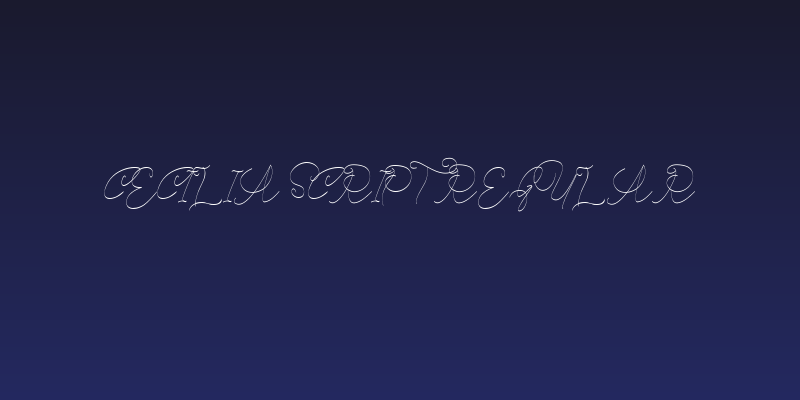 Cecilia Script Regular Social Header