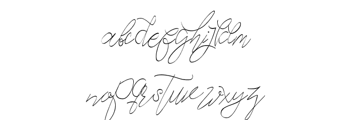 Cecilia Script Regular Font LOWERCASE