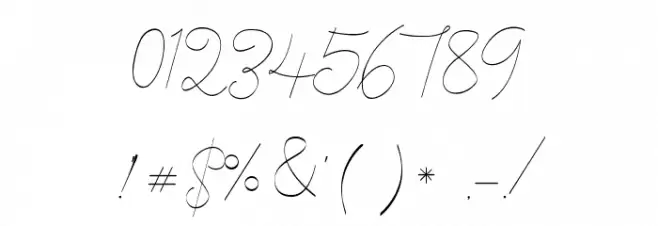 Cecilia Script Font OTHER CHARS