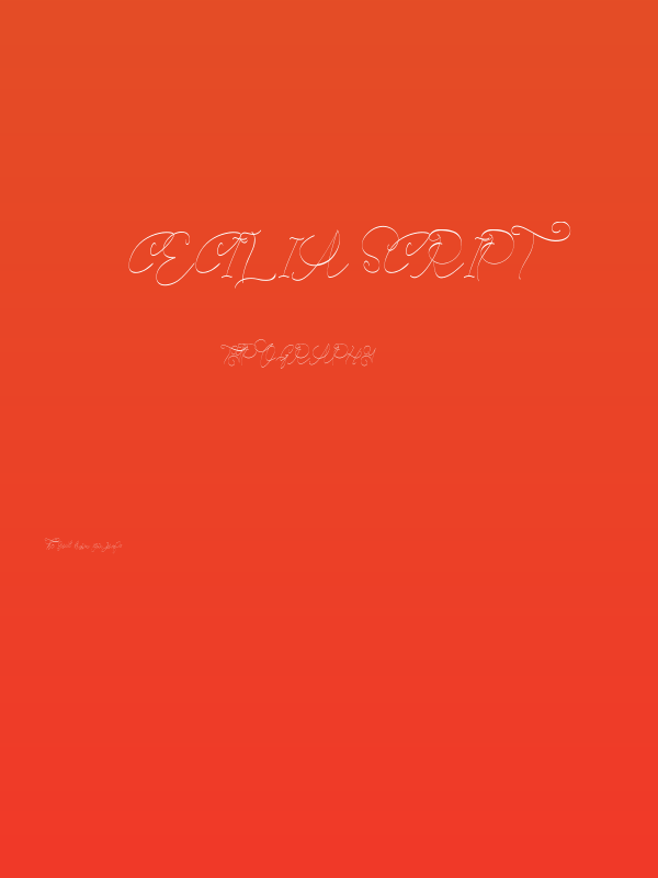 Cecilia Script Poster