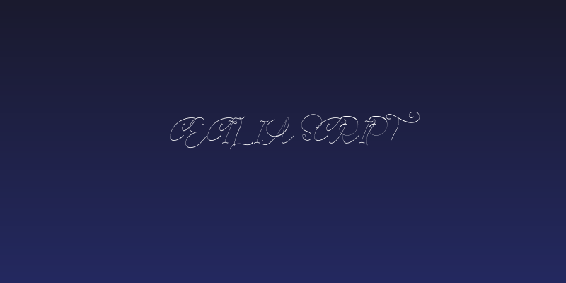 Cecilia Script Social Header